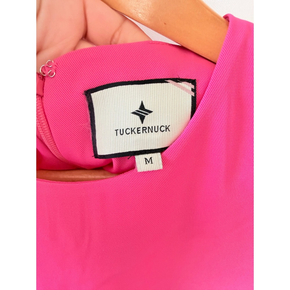 Tuckernuck Hot Pink Feather Jamie Dress Womens Hot Pink Size Medium - Picture 5 of 8